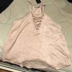 Pink Cross Front Tank - Size M